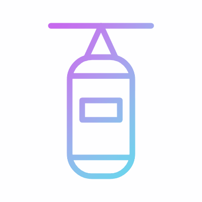 Punching Bag, Animated Icon, Gradient