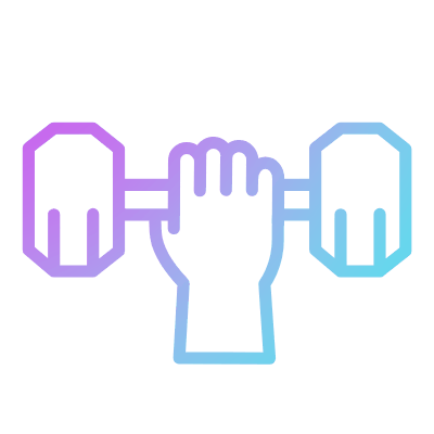 Weightlift, Animated Icon, Gradient