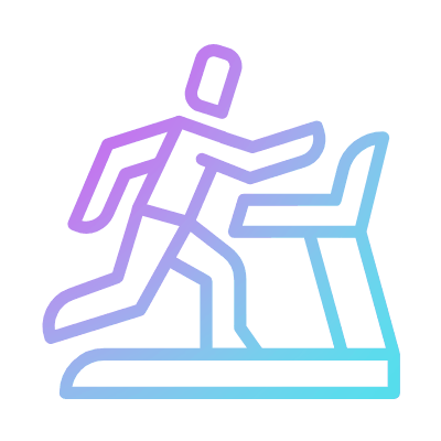 Treadmill, Animated Icon, Gradient