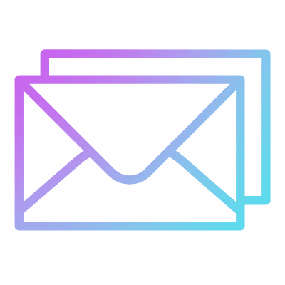 Envelopes, Animated Icon, Gradient