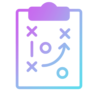 Clipboard Strategy, Animated Icon, Gradient