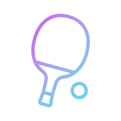 Table Tennis, Animated Icon, Gradient