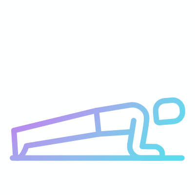 Plank, Animated Icon, Gradient