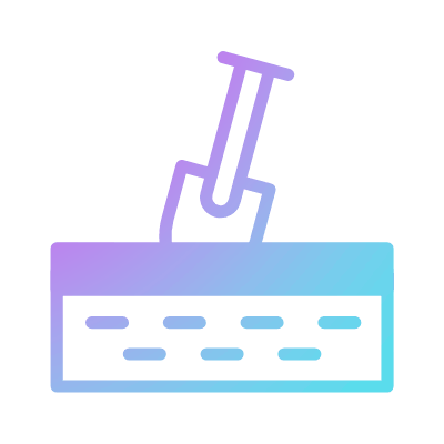 Digging, Animated Icon, Gradient