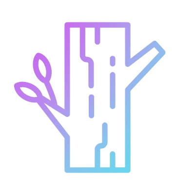Trunk Wood, Animated Icon, Gradient