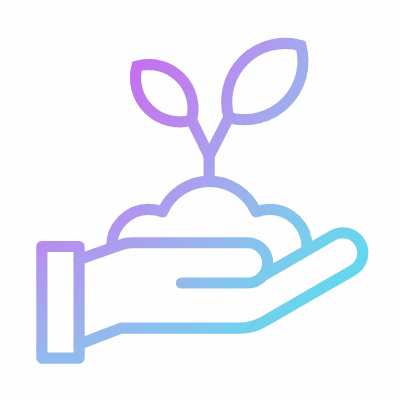 Tree Planting, Animated Icon, Gradient
