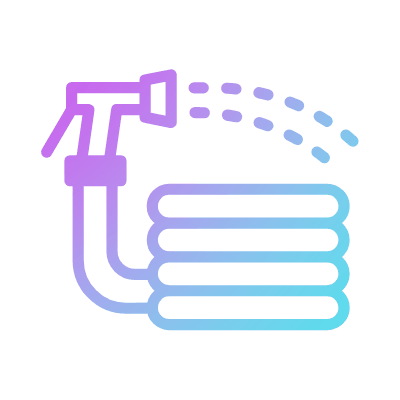 Water Hose, Animated Icon, Gradient