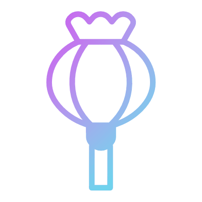 Poppy, Animated Icon, Gradient