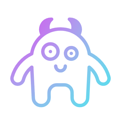 Monster, Animated Icon, Gradient