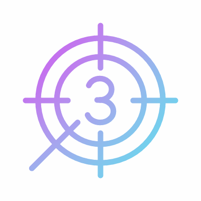 Countdown, Animated Icon, Gradient