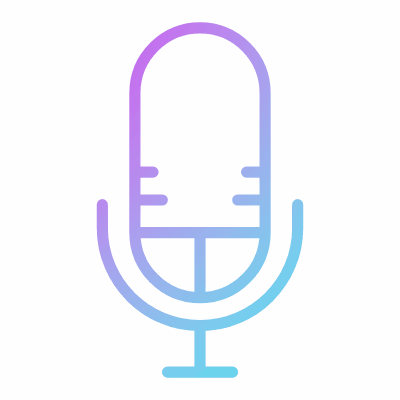 Microphone, Animated Icon, Gradient