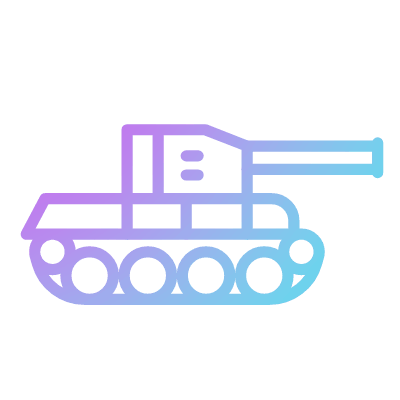 Tank, Animated Icon, Gradient