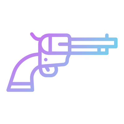 Revolver, Animated Icon, Gradient