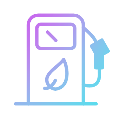 Biofuel Station, Animated Icon, Gradient