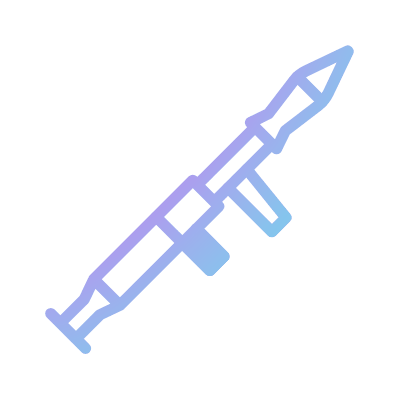 Bazooka, Animated Icon, Gradient