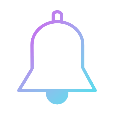 Bell, Animated Icon, Gradient