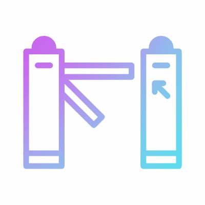 Turnstile, Animated Icon, Gradient