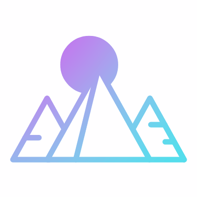 Pyramids, Animated Icon, Gradient