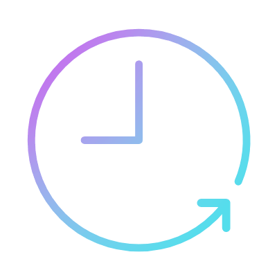 Time Reversed, Animated Icon, Gradient