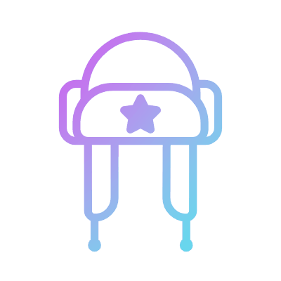 Russian Hat, Animated Icon, Gradient