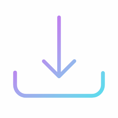 Download, Animated Icon, Gradient
