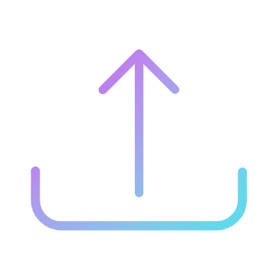 Upload, Animated Icon, Gradient