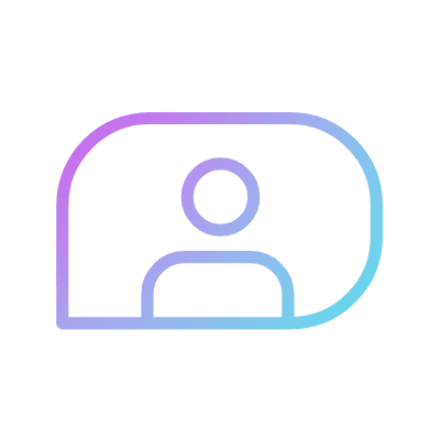 Chat Avatar, Animated Icon, Gradient