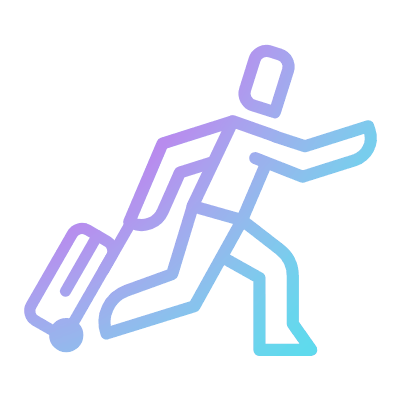 Fast track, Animated Icon, Gradient