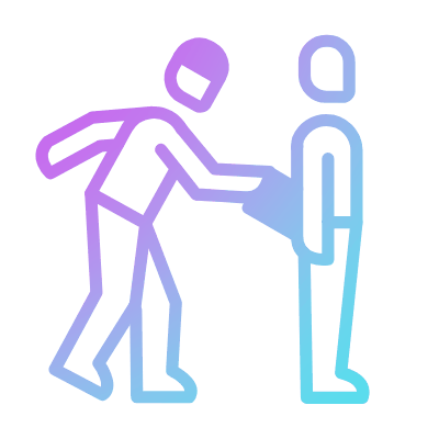 Pickpocketing, Animated Icon, Gradient