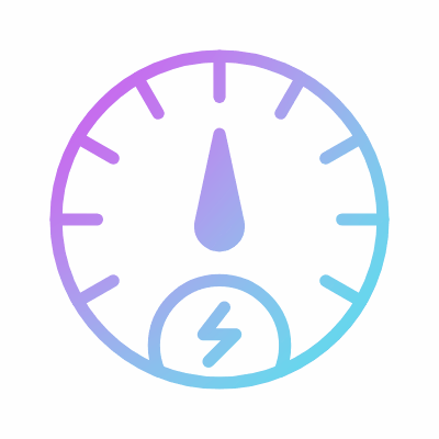 Energy Gauge, Animated Icon, Gradient