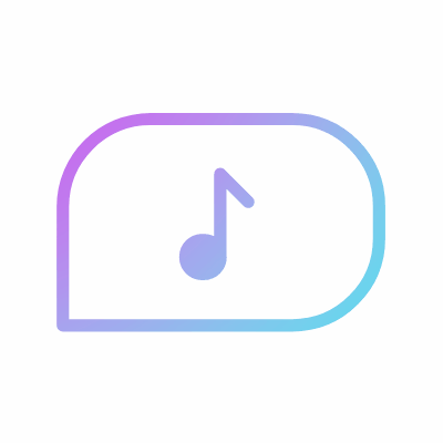 Chat Note, Animated Icon, Gradient