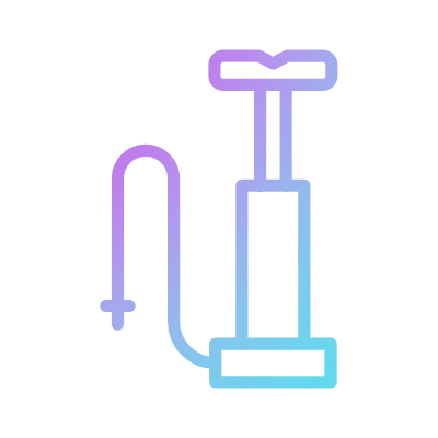 Floor Pump, Animated Icon, Gradient