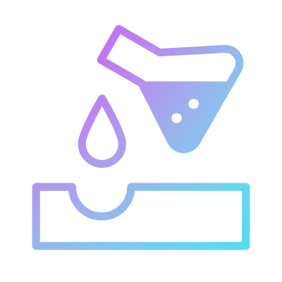Acid Spill, Animated Icon, Gradient