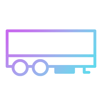 Trailer truck, Animated Icon, Gradient