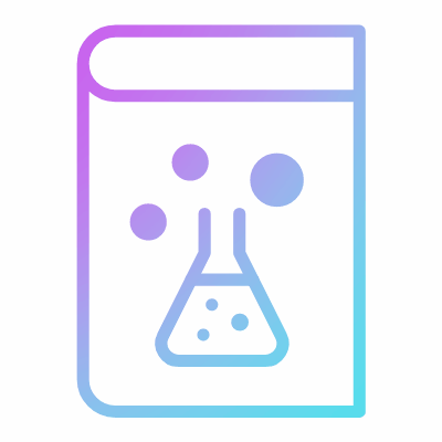 Chemistry Book, Animated Icon, Gradient