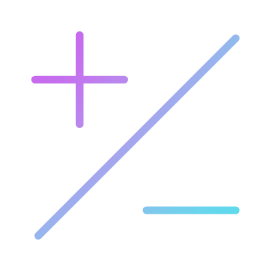 More Or Less, Animated Icon, Gradient