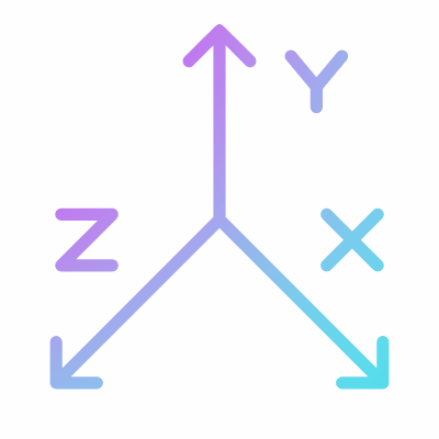 Coordinate System, Animated Icon, Gradient