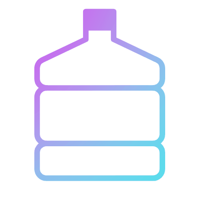 Gallon Water, Animated Icon, Gradient