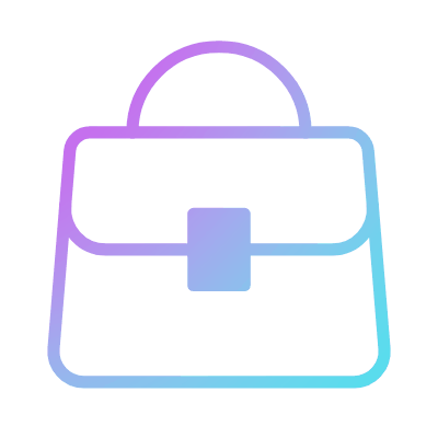 Hand bag, Animated Icon, Gradient