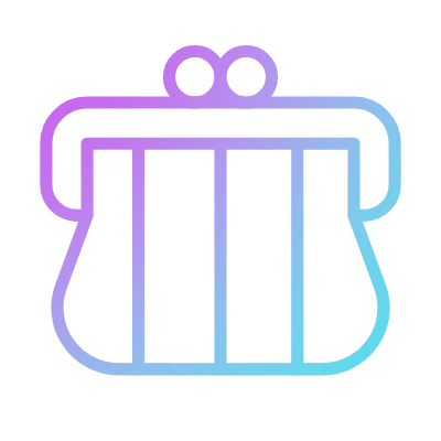 Purse, Animated Icon, Gradient