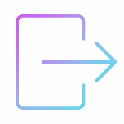 Logout, Animated Icon, Gradient