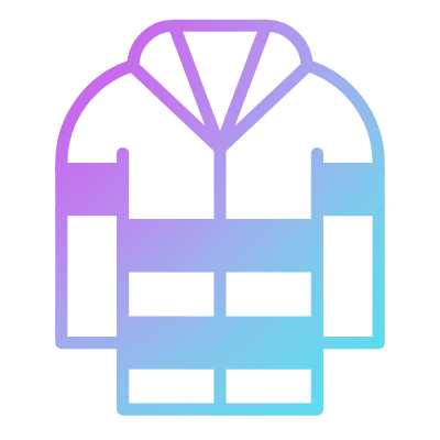 Firefighter Jacket, Animated Icon, Gradient