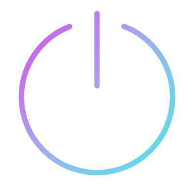 Switch Off, Animated Icon, Gradient