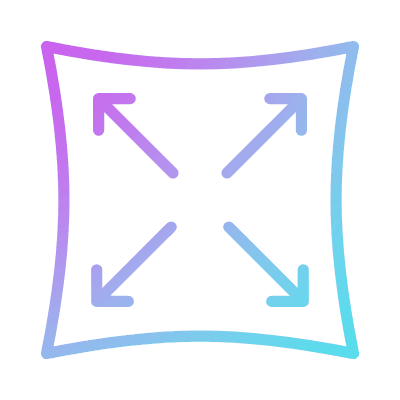 Elastic Material, Animated Icon, Gradient