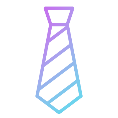Tie, Animated Icon, Gradient