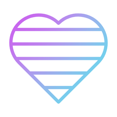 Heart LGBT, Animated Icon, Gradient