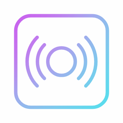 Fire alarm box, Animated Icon, Gradient