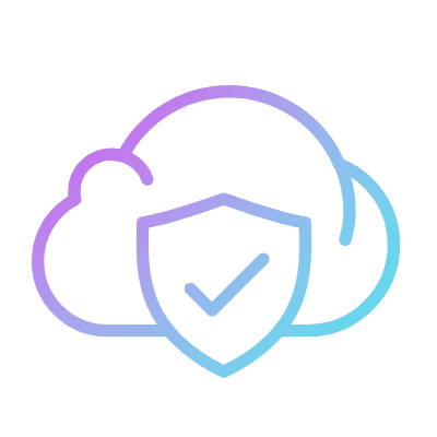 Cloud firewall, Animated Icon, Gradient