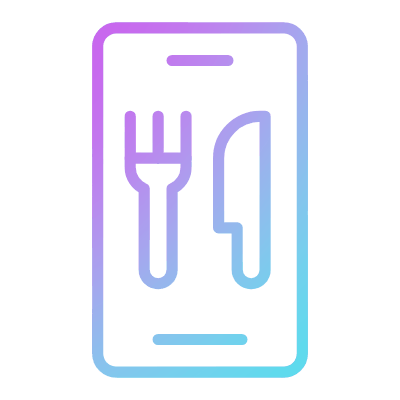 Food app, Animated Icon, Gradient