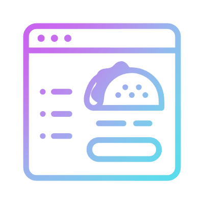 Food order, Animated Icon, Gradient